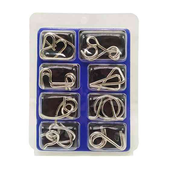 Набор металлических головоломок 2088F-G, 8 шт Голубой Винница