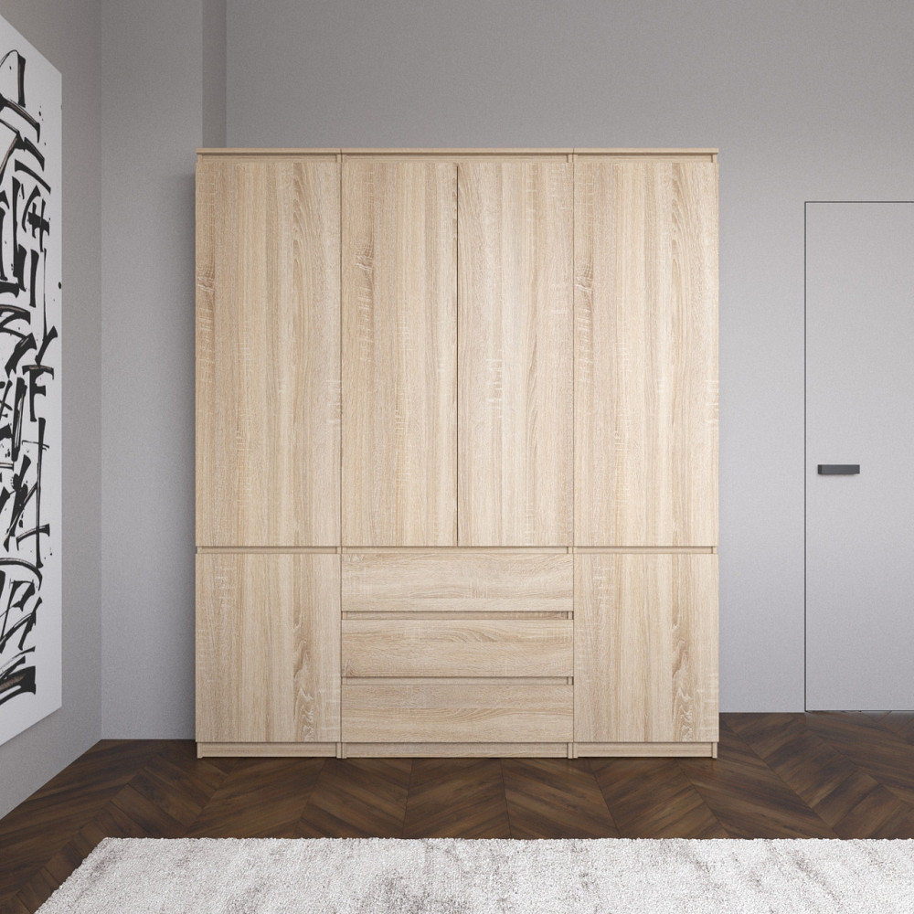 Шафа для одягу VAYS зі штангою та полицями, 3 шухляди, комплект R9+R22-2 Львів - фото 7