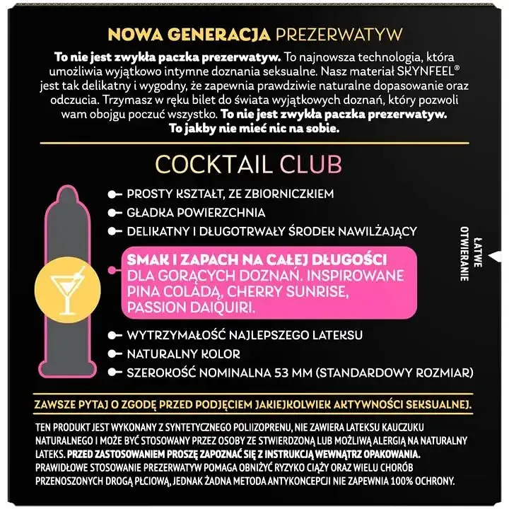 Презервативи SKYN Cocktail Club 3 шт, смаки Pina Colada, Cherry Sunrise та Passion Daiquiri Львів - фото 3