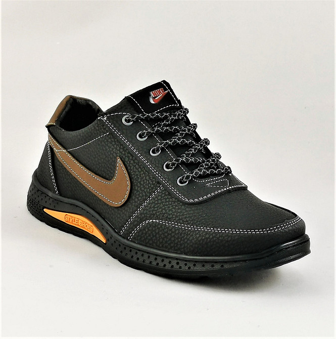 Кросівки Чоловічі Nike Чорні Шкіряні Мокасини Найк Форси (розміри: 40,41) Відео Огляд Дніпро - фото 5