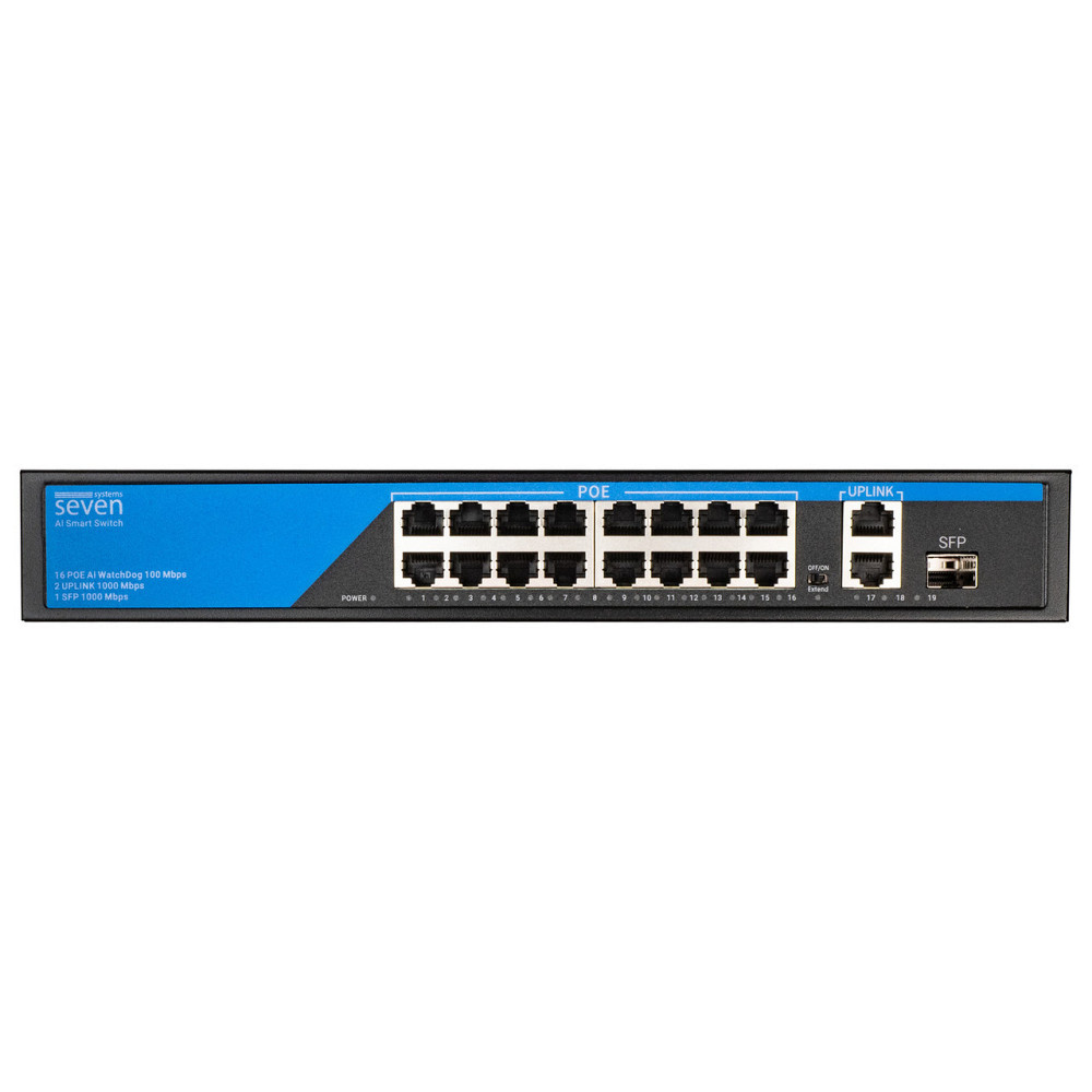 PoE коммутатор 16 портов SEVEN P-73216G-SFP Киев - изображение 11