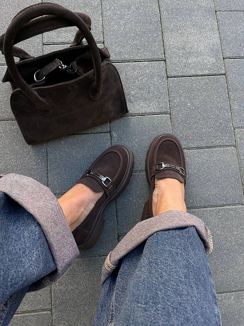PLPS Туфлі жіночі PLPS R080-6 коричневі (весна-осінь, замша натуральна) (5999) Коломия - фото 8