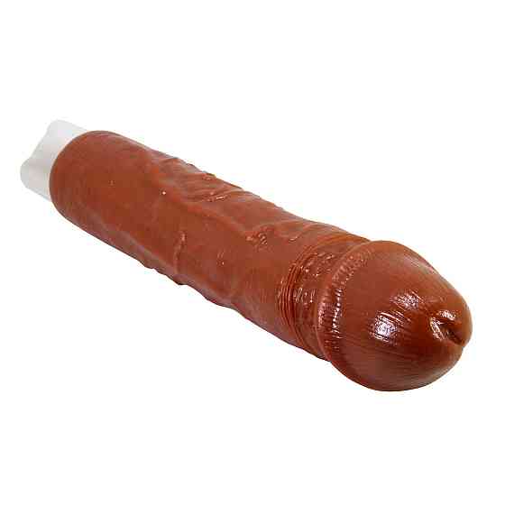 Вибратор реалистик Pretty Love - Rufus Pro Realistic Vibrating Dildo Brown, BW-500082DC Sex Aura Киев