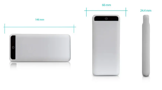 Универсальная зарядная батарея S-link IP-G21 20000Mah Power Bank c фонариком (Белый) Винница