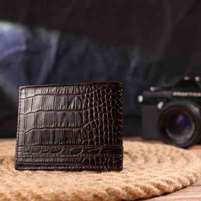 Гаманець Canpellini Затискач із натуральної шкіри Коричневий (21519) Вінниця