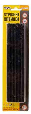 Стержни клеевые MASTERTOOL 7.2х200 мм 12 шт. черные 42-0158 Ровно