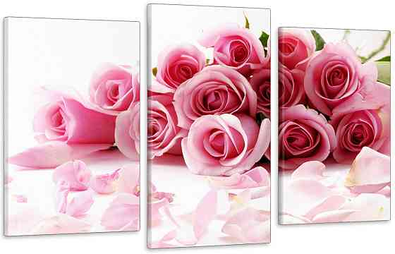 Модульна картина у вітальню/ спальню Букет Троянд  Art-590_3 Київ