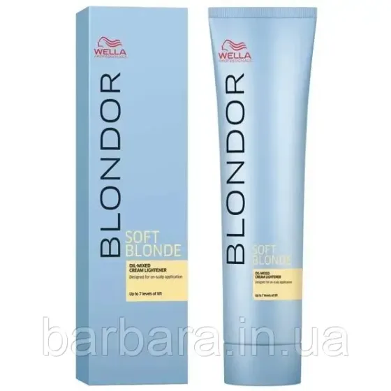 Освітоючий Крем Wella Blondor Soft Blonde Cream 200 мл на оліях (2024) Київ
