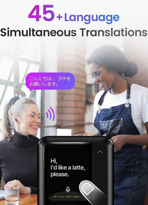 IKKO ActiveBuds — навушники, Ai ChatGPT онлайн-змінник 60+ мов. Харків - фото 4