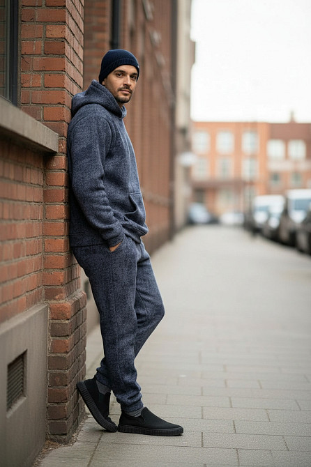 Чоловічий зимовий спортивний костюм на флісі Сірий мармур 46/48 Харків - фото 6