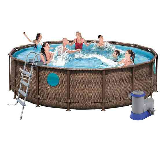 Бассейн каркасный Bestway 56725 (488-122 см), 19480 л Винница