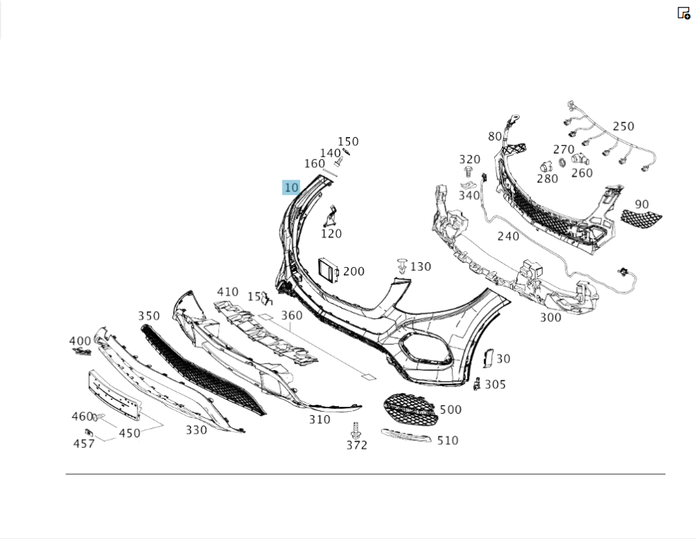 Mercedes-Benz  A2928851825 Передній бампер у зборі з гратами GLE Coupe C292 Одесса - изображение 2