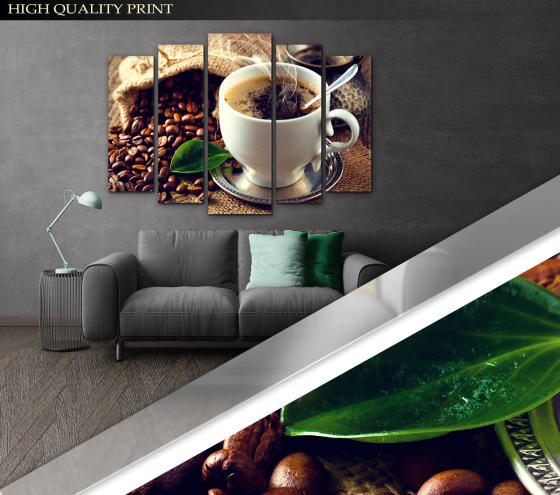 Модульна картина Кави Art-315_5 ( 80х118см ) Київ