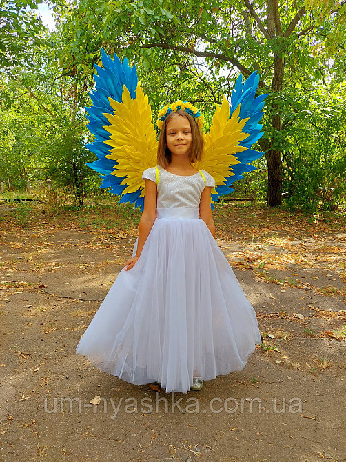 Крылья Ангела желто-голубые крылья украинские Ангел Украины Кривой Рог - изображение 3