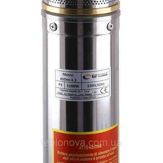 Насос скважинный с повышенной уст-тью к песку  OPTIMA  4SDm3/15 1,1 кВт 109м + пульт+кабель 1,5м NEW Черновцы
