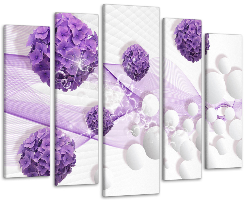 Модульная картина Цветы Абстракция Art-5_5 90х132 см Киев - изображение 1