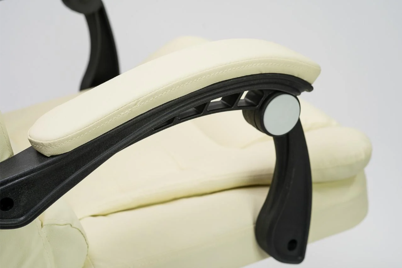 Офісне крісло Diego бежеве. Стильне, м’яке, ергономічне, витримує до 130 кг Львів - фото 9