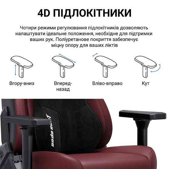 Крісло для геймерів Anda Seat Kaiser 3E XL Black (AD23YC-XL-08-B-PV/C-B01) ( 12192 ) Харків