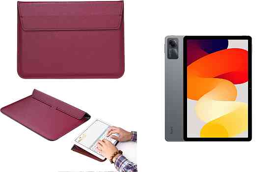 Чохол-конверт VitoCase для Xiaomi Pad 6 SE, з функцією підставки для планшета Бордовий Київ