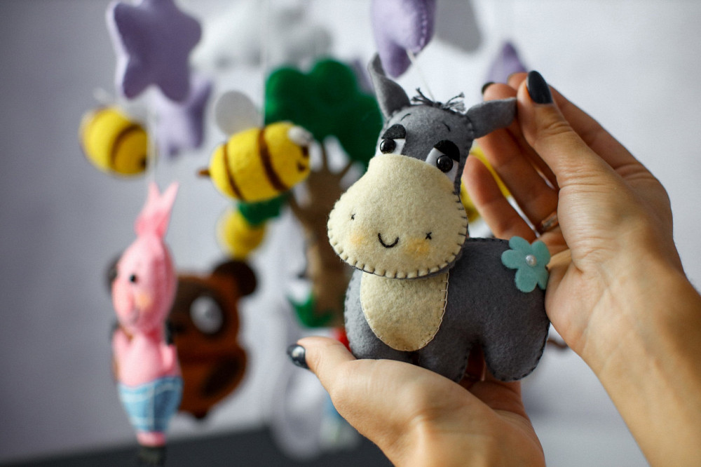 Дитячий мобіль на ліжечко для немовлят WooolyWool «Вінні» Київ - фото 4