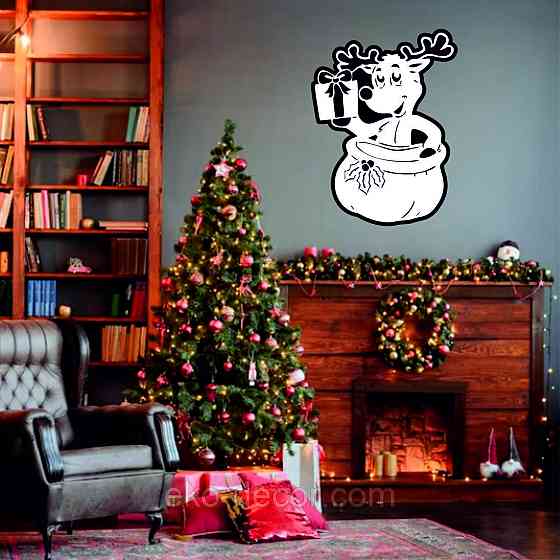 Декоративное настенное Панно «Новый год», Декор на стену 70*51 см Киев