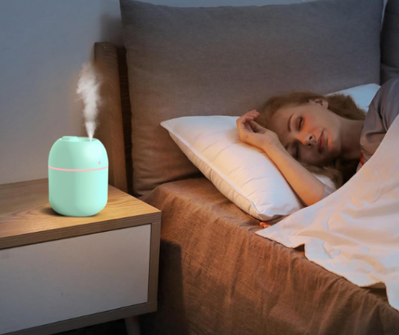 Портативний ультразвуковий зволожувач повітря 220 мл зелений Київ