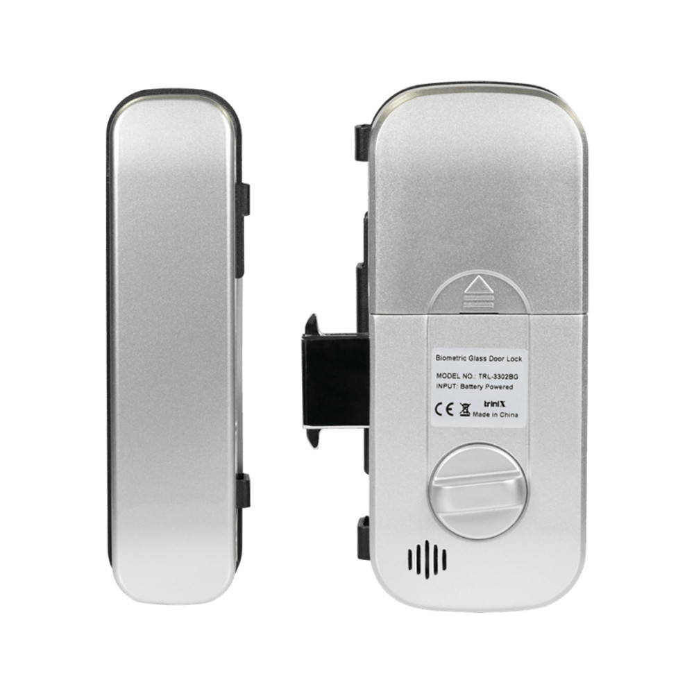 Замок біометричний автономний на скляні двері Trinix TRL-3302BG зі зчитувачем відбитків пальців і карт EM-Marine (65-00003) Київ - фото 3