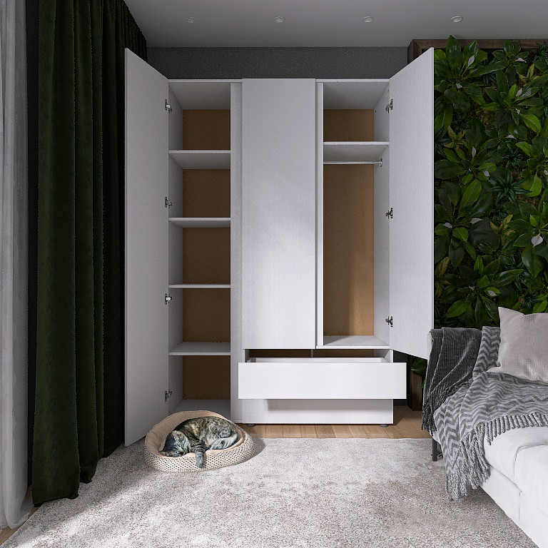 Шафа тридверна Еверест ШЛ-3 Лайт Німфея Альба (DTM-4678) Львів - фото 6