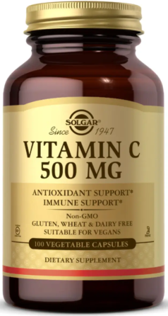 Вітамін С Solgar Vitamin C 500mg 100 капс Київ