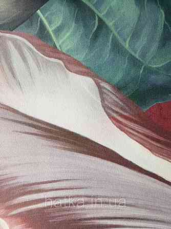 Фотошпалери безшовні флізелінові екологічно чисті Primavera великі квіти на бордовому тлі Київ