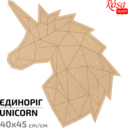 Основа для декорирования панно-мозаика «Единорог» 2 МДФ 40х45см ROSA TALENT Киев