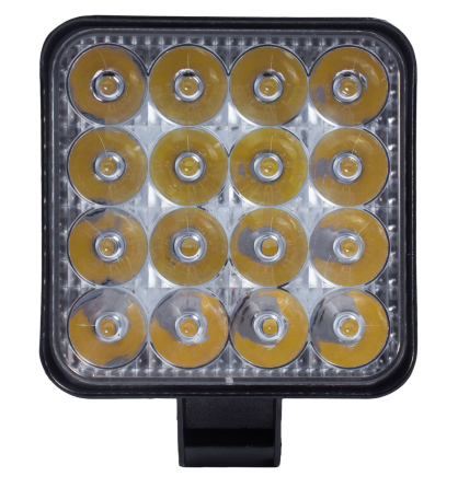 Фара LED квадратна 48W 6000K (16 диодв) (8.5 см х 8.5 см х 1,5 см) Mini Мукачево