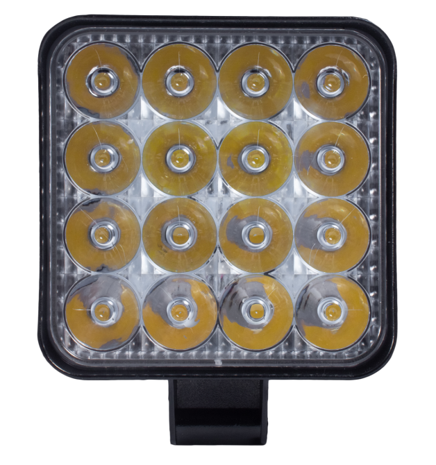 Фара LED квадратна 48W 6000K (16 диодв) (8.5 см х 8.5 см х 1,5 см) Mini Мукачево - фото 3