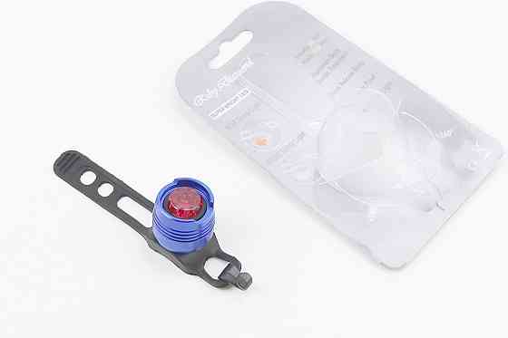 Ліхтар задній 1 діод алюмінієвий, синій (без батарейок) Київ