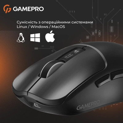 Мишка GamePro Genesis Ranker Wireless/Bluetooth/USB Black (GM012B) Вінниця - фото 5