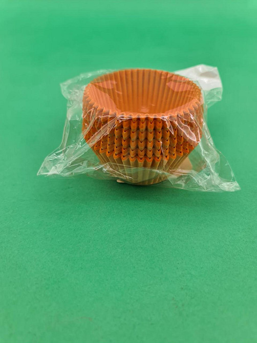 Тартолітка для кексів А7 "Кругла жовтогаряча" D50 H30 (100 шт.) (1 уп.) Харків - фото 4