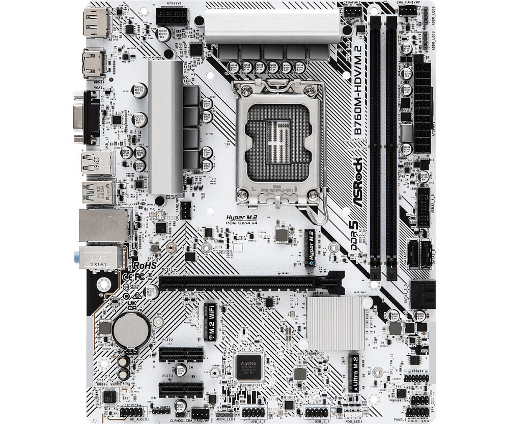 Материнська плата ASRock B760M-HDV/M.2 Socket 1700 ( Для настільного ПК ) Харків - фото 1