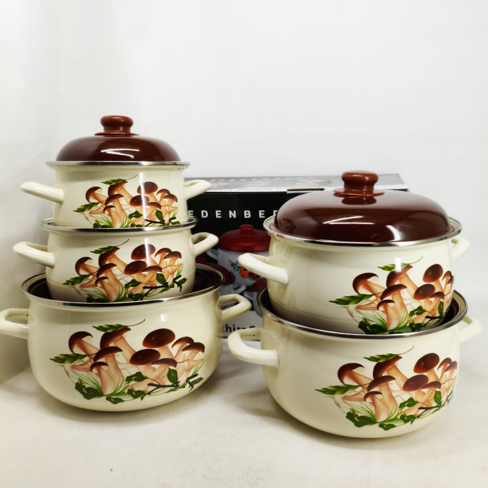 Комплект кастрюль, Комплект металлических кастрюль Набор для электронной плиты UG-28 Львов - изображение 4