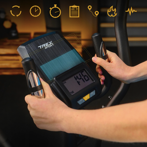 Орбітрек еліптичний магнітний тренажер для дому 8 рівнів навантаження для ефективних кардіотренувань Dash Київ - фото 15