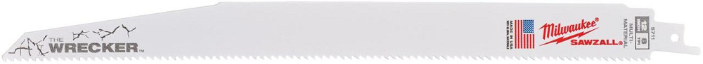 Полотно для шабельних пил WRECKER MILWAUKEE, 300х3,6/2,3мм, (5шт), (метал, деревина з цвяхами) Одесса - изображение 1