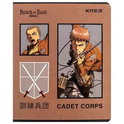 Тетрадь Kite Attack on Titan, 24 листа, линия (AT24-239) Винница