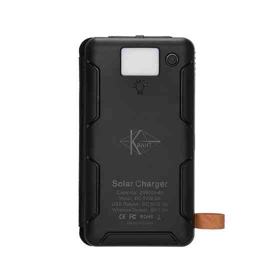 УМБ PowerBank с солнечной панелью, повербанк КВАНТ WSC15/3 20000mAh + 3 panels Киев