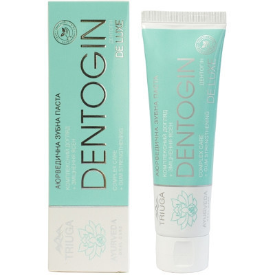 Зубна паста Triuga Dentogin De Luxe Аюрведична Зміцнення ясен 100 г (4820164641712) Вінниця - фото 1
