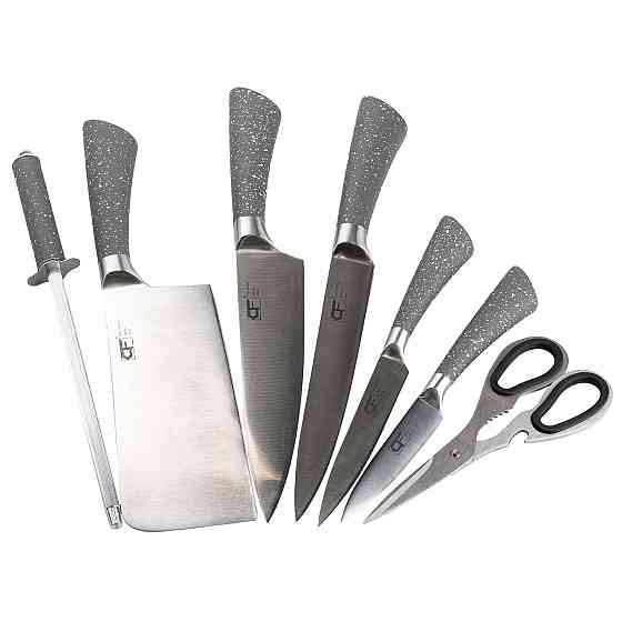 TS Kitchen Набір кухонних ножів з ножицями і мусатом для кухні 5 штук 33.5/30/31/24.5/21.5 см с Киев