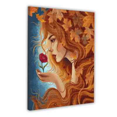 Картина по номерам Santi С алмазной мозаикой Осень в ладонях 40 х 50 см ©pollypop92 (955378) Винница