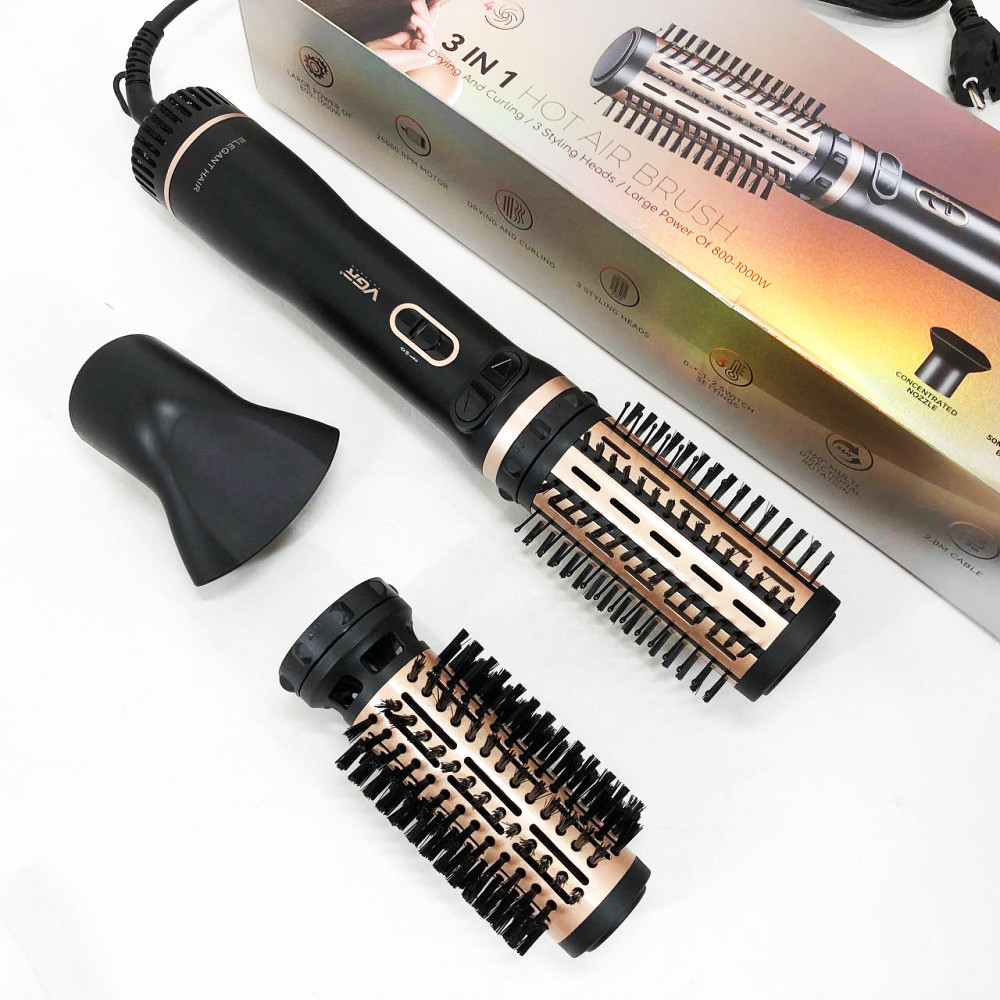 Професійний фен-гребінець з іонізацією VGR, Жіночий професійний фен для укладання волосся GS-31 Львів - фото 10