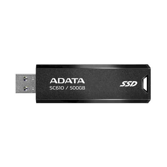 Портативний SSD ADATA SC610 500GB USB 3.2 550 / 500Mb / s Black Одеса