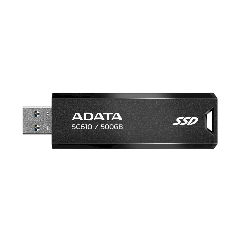 Портативний SSD ADATA SC610 500GB USB 3.2 550 / 500Mb / s Black Одеса - фото 1