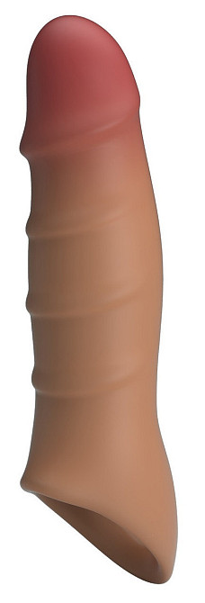 Насадка на член - Pretty Love Damell Penis Sleeve Brown Sex Aura Київ - фото 11