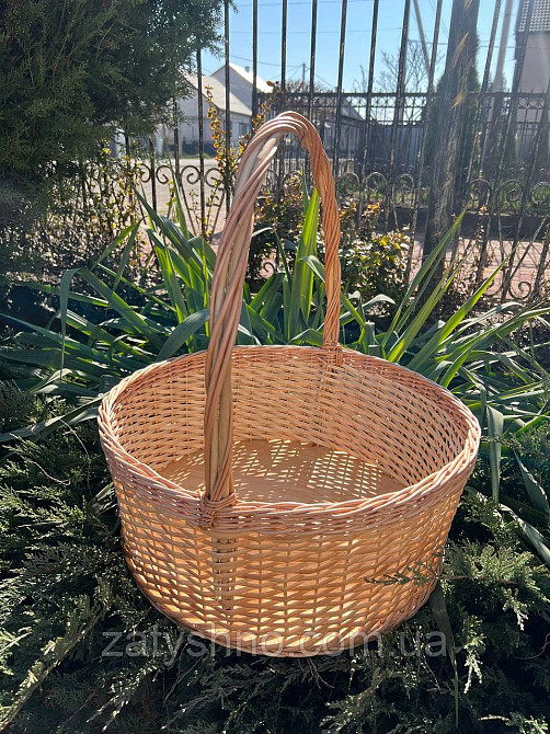 Кошик плетений для квітів великий Київ - фото 1